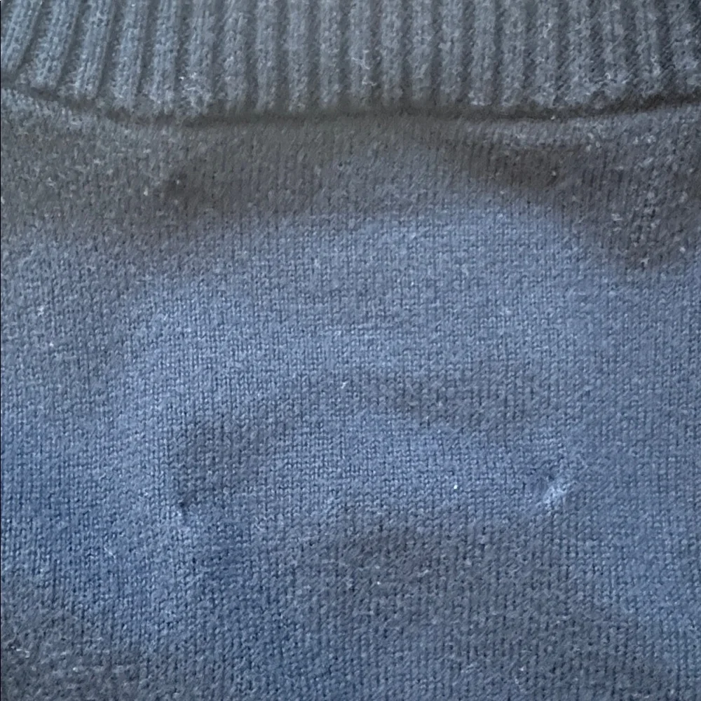 Abercrombie & Fitch Men's V-Neck Sweater Blue Medium 2000s Classic Moose Logo